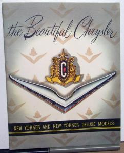 1954 Chrysler New Yorker and Deluxe Models ORIGINAL Prestige Sales Brochure XL