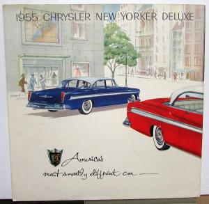1955 Chrysler New Yorker Deluxe Sale Brochure Newport St Regis Town & Country