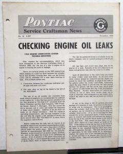 1954 Pontiac Dealer Technical Service Bulletins Craftsmen News Repair Updates