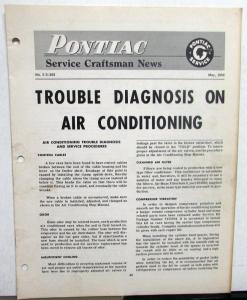 1954 Pontiac Dealer Technical Service Bulletins Craftsmen News Repair Updates