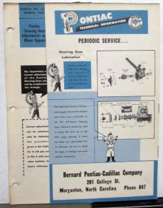 1953 Pontiac Dealer Technical Service Bulletins Craftsmen News Repair Updates