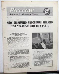 1956 Pontiac Dealer Technical Service Bulletins Craftsmen News Repair Updates