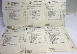 1962 Studebaker Dealer Invoices Car Set Of 26 Options Price Holloway Bucyrus Oh