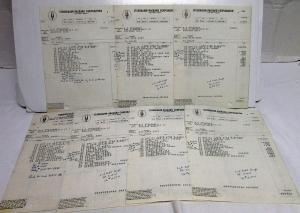 1962 Studebaker Dealer Invoices Car Set Of 26 Options Price Holloway Bucyrus Oh