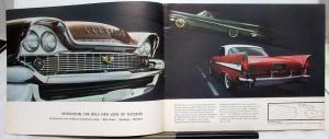 1958 Chrysler New Yorker Saratoga Windsor Color Sales Brochure Oversized