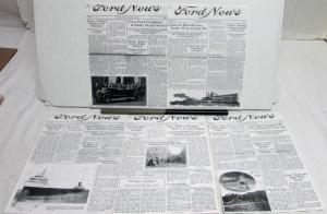1924 Ford News 5/1 5/15 8/15 9/15 Model T Employee Paper 4 Issues