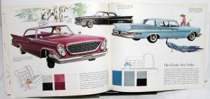 1961 Chrysler Sales Brochure XL Newport Windsor New Yorker Large