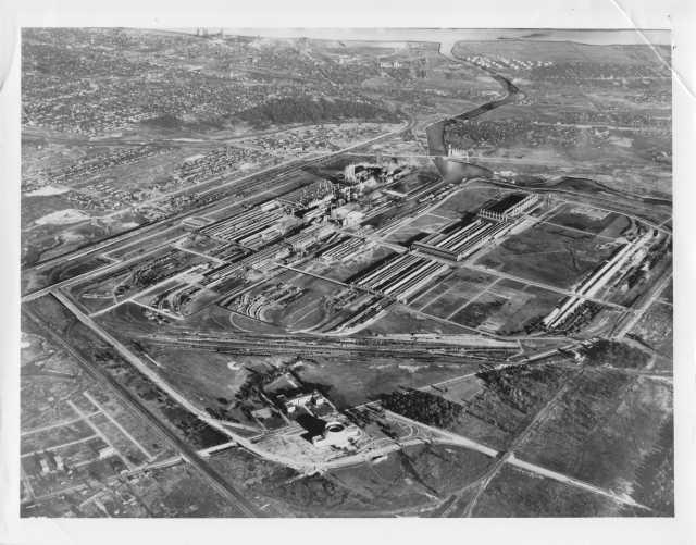 1936 Ford Aerial Shot of Rouge Plant Press Photo 0590