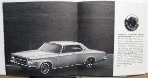 1963 Chrysler 300J Firepower 413 V8 Sales Brochure W/Envelope