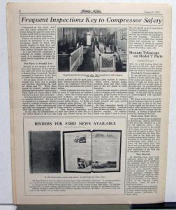 1927 Ford News 8/8/27 Model T Employee Paper