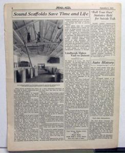 1927 Ford News 9/8/27 Model T Employee Paper