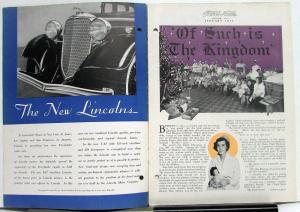 1933 Ford News January Issue 2 New V12 Lincolns Activities Review of 1932 Orig