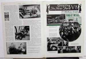 1933 Ford News March Issue NEW V8 & Types Soybean Crops Original