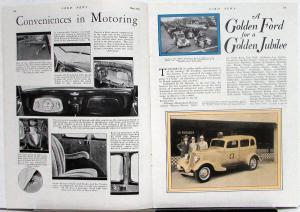 1933 Ford News May Issue Golden Ford Jubilee Commercial Transportation Original