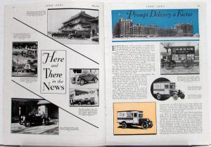 1933 Ford News May Issue Golden Ford Jubilee Commercial Transportation Original