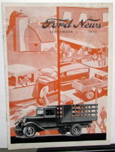 1933 Ford News Sept Issue Performance in Economy Truck Business Needs Original