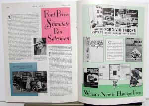 1933 Ford News Sept Issue Performance in Economy Truck Business Needs Original