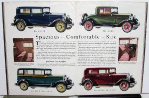 1931 Hudson Essex Super Six Coupe Coach Sedan Dealer Sales Brochure Original