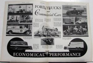 1934 Ford News Feb Issue Trucks & Commercial Cars Wonder Bread Fleet Orig