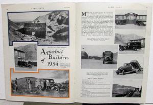 1934 Ford News May Issue Southern CA Aqueduct Builders Original