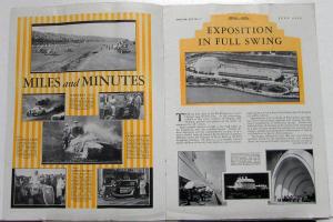 1934 Ford News July Issue Chicago Worlds Fair Largest Transmission Line Original