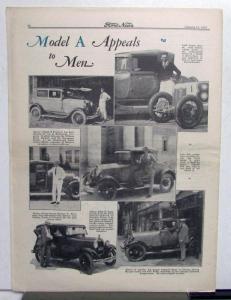 1929 Ford News 1/15/29 Model A Employee Paper