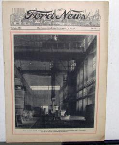 1929 Ford News 2/15/29 Model A Employee Paper