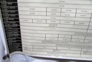 1978 Mercedes-Benz Dealer Showroom Poster Specifications 240 280 300 450 6.9