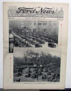 1929 Ford News 6/15/29 Model A Employee Paper