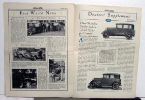 1929 Ford News 6/15/29 Model A Employee Paper