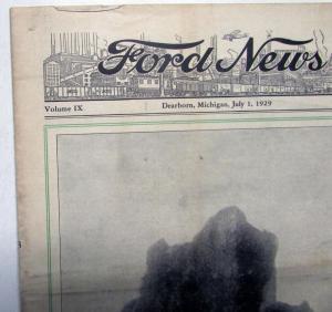 1929 Ford News 7/1/29 Model A Employee Paper