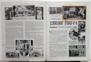 1935 Ford News August Issue Original
