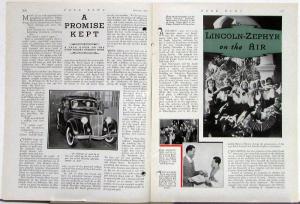 1935 Ford News December Issue 1936 Ford Car & Truck & Lincoln Previews Original