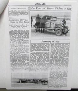 1930 Ford News 1/2/30 Model A Employee Paper COPY
