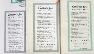 1937 Ford News 12 Issues Set Complete Year Original