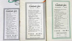 1937 Ford News 12 Issues Set Complete Year Original