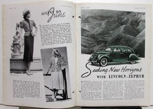 1937 Ford News June Issue Lincoln Zephyr Milk Delivery Original