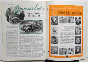 1937 Ford News June Issue Lincoln Zephyr Milk Delivery Original