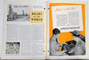 1938 Ford News January Issue 1937 Progress Review & Lincoln Zephyr Original