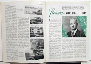 1938 Ford News March Issue Lincoln Zephyr & Thrifty Sixty Ford V8 ADs Original