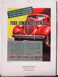 1938 Ford News April Issue Monte Carlo Rally V8 Tuck AD Original