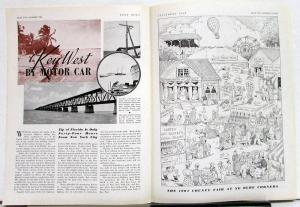 1938 Ford News Sept Issue Hudson Tunnel Smokie Mtns Boulder Dam Key West Orig