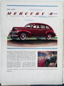 1938 Ford News December Issue Mercury 8 Ad Original