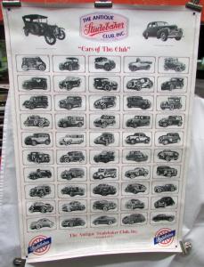 1913-1942 The Antique Studebaker Club Members Cars Poster Large
