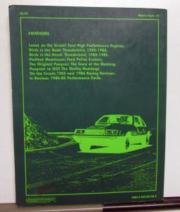 Muscle Fords Book Thunderbird Shelby Mustang Racing Police Cruisers