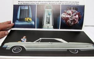 1965 Chrysler 300 New Yorker Newport Original Oversized Color Sales Brochure