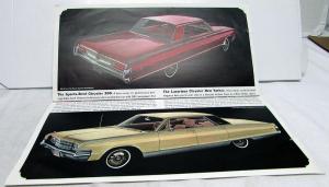 1965 Chrysler 300 New Yorker Newport Original Oversized Color Sales Brochure