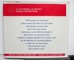 1964 1/2-1979 Ford Mustang Complete History Book