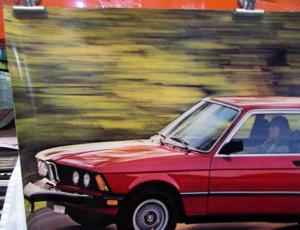 Early 1980s BMW Dealer Showroom Poster 320i Never Been So Much Fun