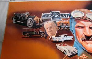 1986 Chevrolet Dealer Showroom Poster 75th Anniversary Louis Chevrolet Large